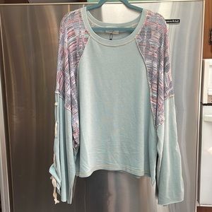 Sugarfox Lace Up Sleeve Top